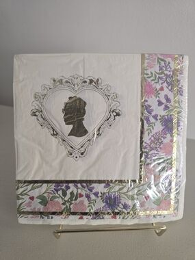 Bridgerton Floral Napkins- Pink & Purple